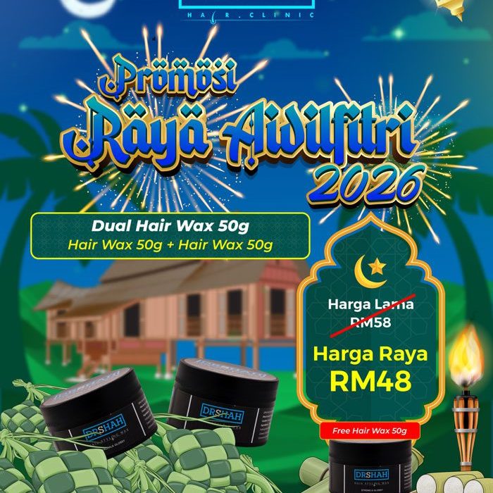 Raya Aidilfitri 2026 - Dual Hair Wax 50g For Him